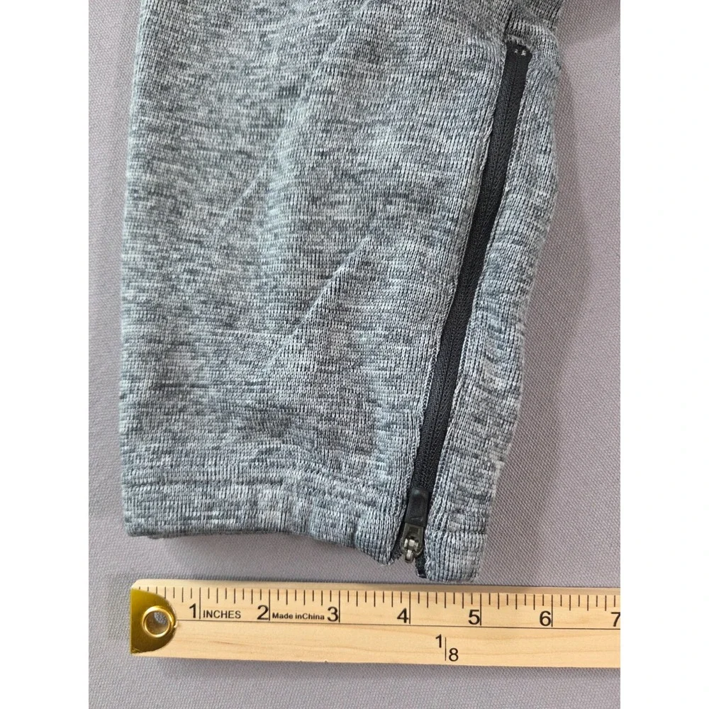 Nike Joggers Womens Extra Small Heather Gray Therma Training Pants Zipper Legs